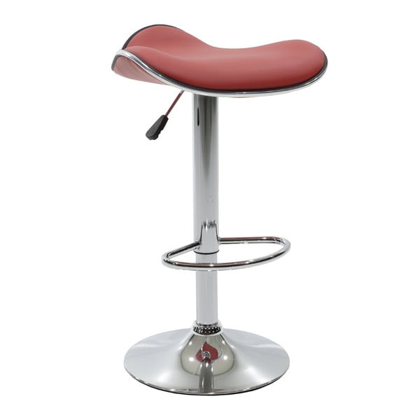 Krzesło barowe InArt Puero, czerwone