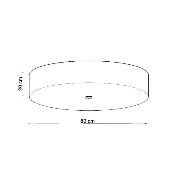 Czarna lampa sufitowa ze szklanym kloszem ø 80 cm Herra – Sollux-image-4