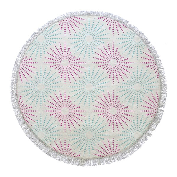 Okrągły ręcznik Pink Sun, ⌀ 155 cm