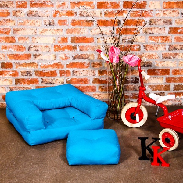 Fotel dziecięcy Karup Baby Cube Horizon Blue-image-1