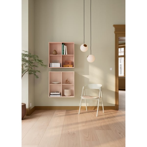 Różowy regał wiszący 70x70x27 cm Mistral – Hammel Furniture-image-1
