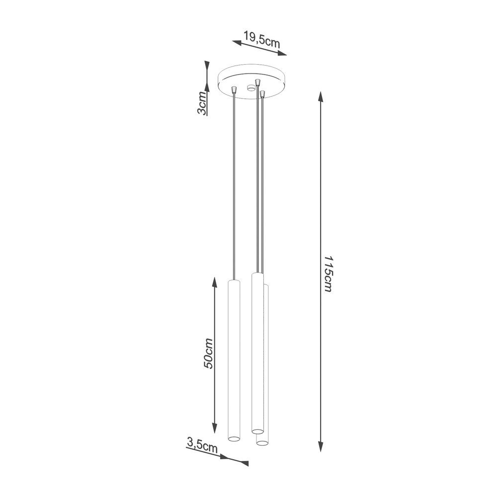 Szara lampa wisząca betonowa ø 19,5 cm Fideus – Sollux (zdjęcie 8)