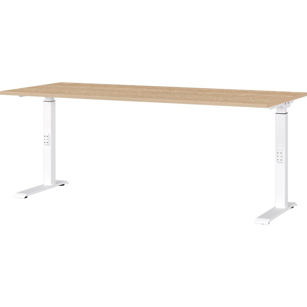 Biurko z regulowaną wysokością z blatem w dekorze dębu 80x180 cm Downey – Germania