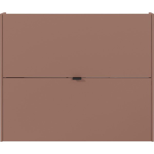 Brązowa uchylna/wisząca szafka na buty w dekorze dębu 100x83x18 cm Ameca – Germania-image-2