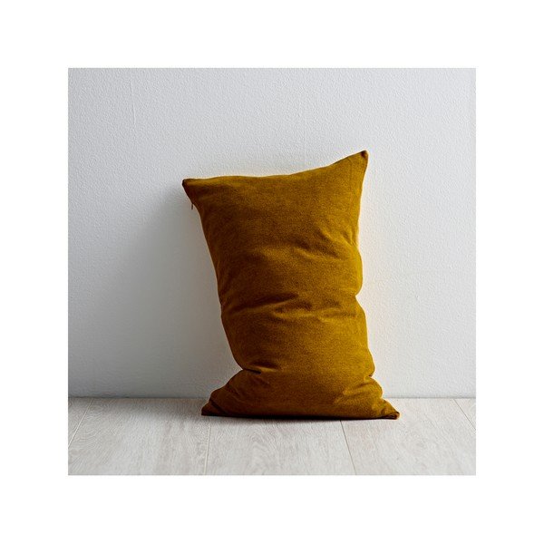 Żółta poduszka z wysoką zawartością bawełny Södahl Klara, 40x60 cm-image-3