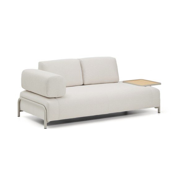 Beżowa sofa modułowa z tkaniny szenilowej 220 cm Compo – Kave Home-image-2