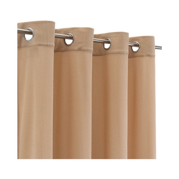 Jasnobrązowa zasłona sztruksowa 140x260 cm Merely – Casa Selección-image-2