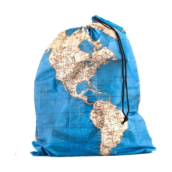 Komplet 4 worków podróżnych Kikkerland Maps-image-3