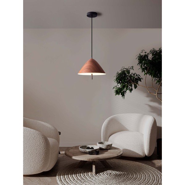 Metalowa lampa wisząca LED w naturalnym kolorze z metalowym kloszem ø 40 cm Oros – Nova Luce-image-3
