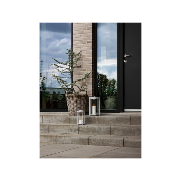 Jasnoszary lampion LED na USB (wysokość 25 cm) Firefly – Zone-image-3