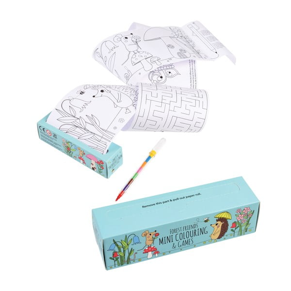 Podróżny zestaw kolorowanek i rebusów dla dzieci Rex London Forest-image-4