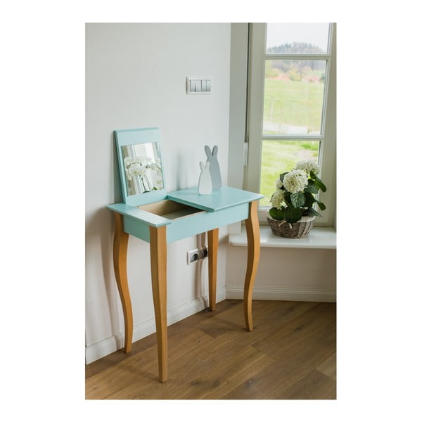 Żółta toaletka z lustrem Ragaba Dressing Table, dł. 105 cm-image-4