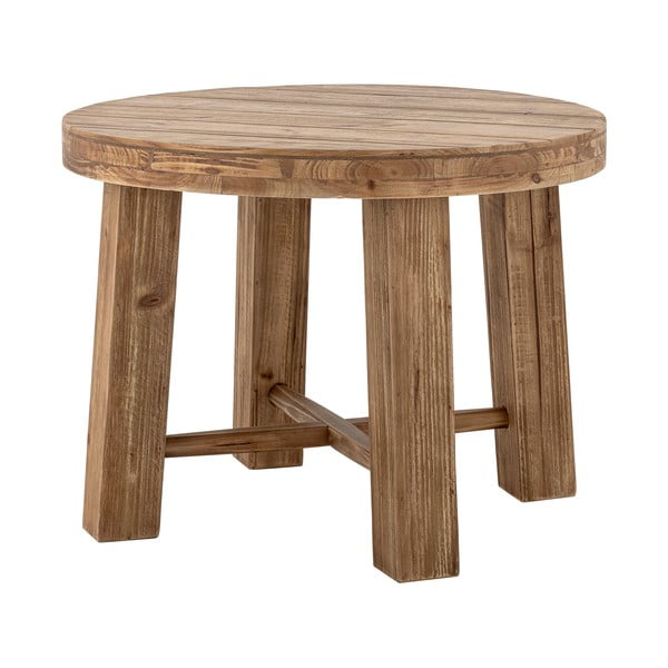 Okrągły stolik w dekorze drewna egzotycznego w ciemnym naturalnym kolorze ø 60 cm Emmett – Bloomingville