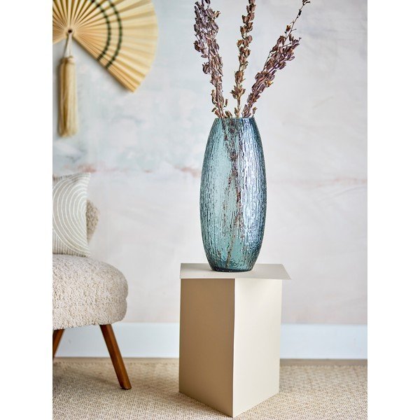 Szary szklany ręcznie wykonany wazon (wysokość 50 cm) Brock – Bloomingville-image-2