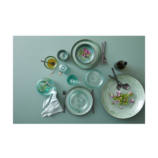 Zielona/czarna kamionkowa miska Gastro Green/Black – Bitz-image-4