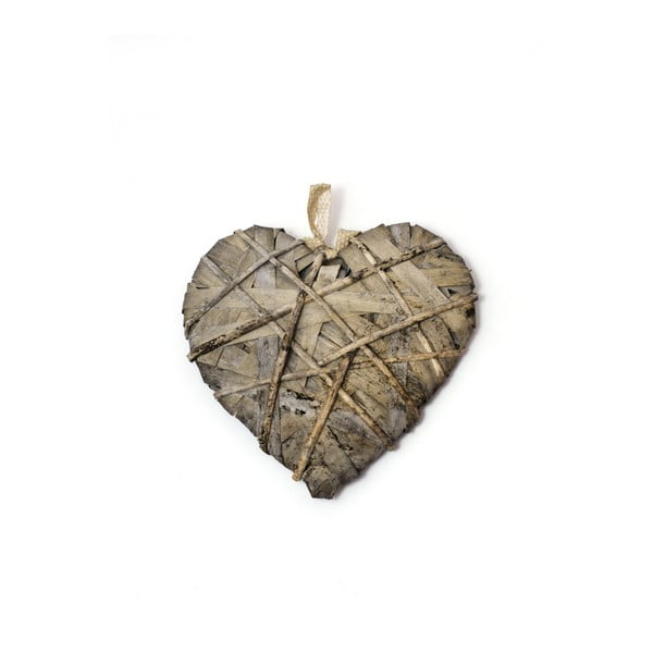 Serce dekoracyjne z materiałów naturalnych Ego Dekor, dł. 35 cm