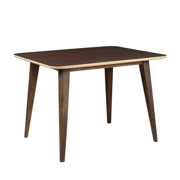 Stół z litego drewna mango Woodjam Play Dark, 110 cm