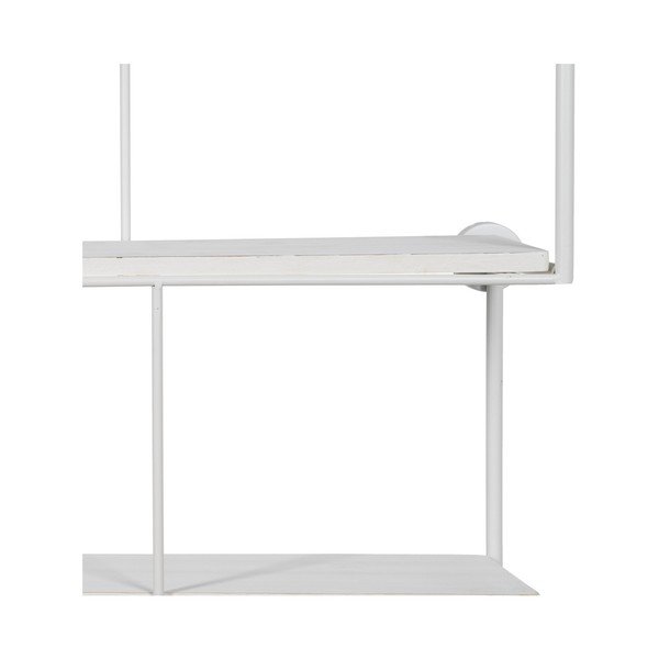 Biała wielopoziomowa metalowa półka 51 cm – Ixia-image-3