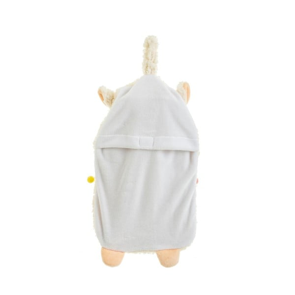 Kremowy termofor z mikropluszu 700 ml Lima – Sass & Belle-image-1