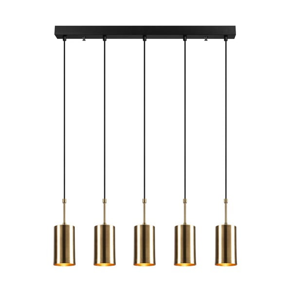 Lampa wisząca z 5 kloszami w kolorze złota Opviq lights Kem-image-2