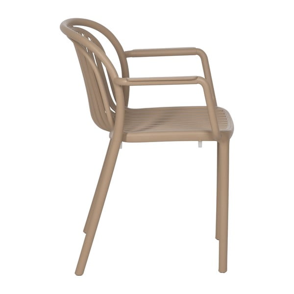 Beżowe plastikowe krzesło Alia – Ixia-image-3