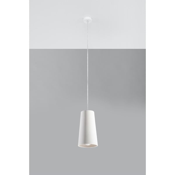 Biała ceramiczna lampa wisząca Sollux Armica-image-1