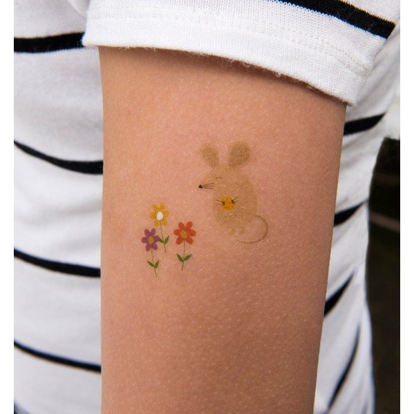 Zestaw 2 arkuszy ze zmywalnymi tatuażami Rex London Rusty And Friends-image-1