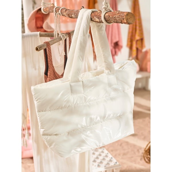 Biała torba plażowa Sunnylife Puffer-image-1