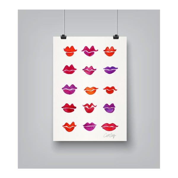 Plakat Americanflat Kiss Collection by Cat Coquillette, 30x42 cm