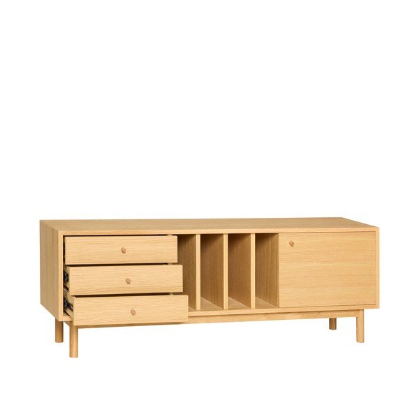 Komoda w dekorze dębu w naturalnym kolorze 140x50x37 cm Nobby – Hübsch-image-4