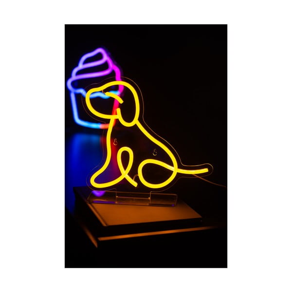 Żółta lampka dziecięca Sitting Dog – Leitmotiv-image-1