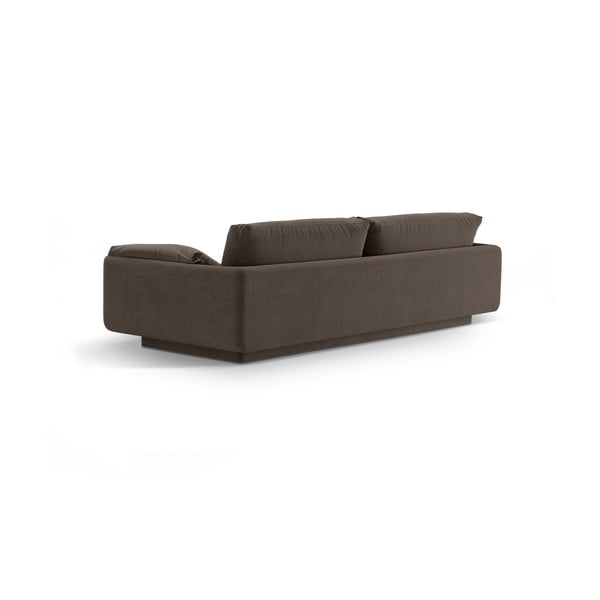 Brązowa aksamitna sofa 220 cm Torino – Micadoni -image-3
