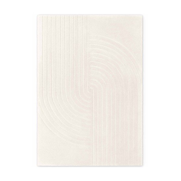 Kremowy wełniany dywan tkany ręcznie 80x150 cm Arcura – Vikosa