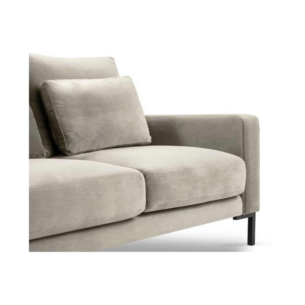 Beżowa sofa z aksamitnym obiciem Interieurs 86 Seine, 158 cm-image-1