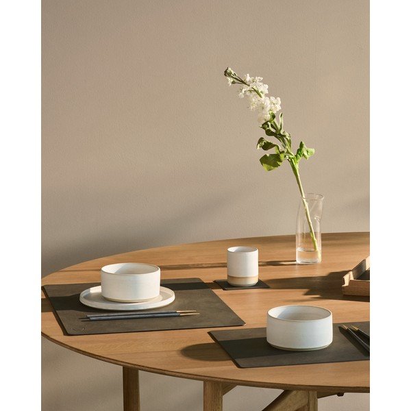 Mata stołowa ze skóry ekologicznej 35x45 cm Square L Nupo – LIND DNA-image-1