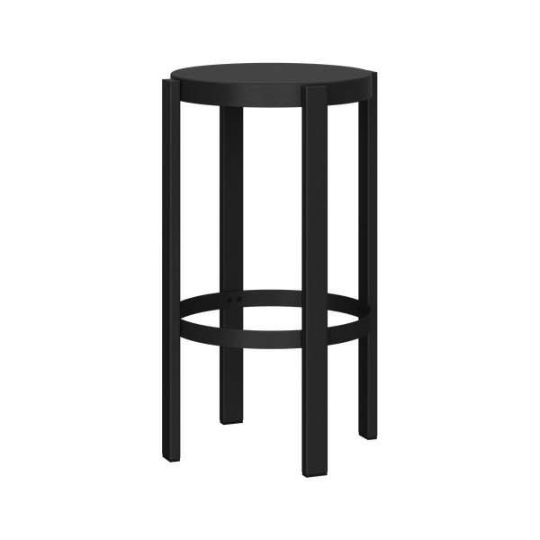 Czarny stalowy stołek Doon – noo.ma
