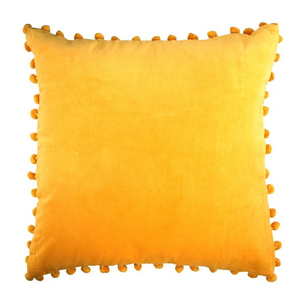 Żółta poduszka Ragged Rose Arabella Velvet