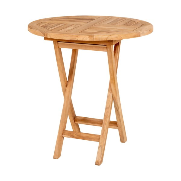 Stół ogrodowy z drewna tekowego Bonami Essentials Oviedo, ø 70 cm-image-2