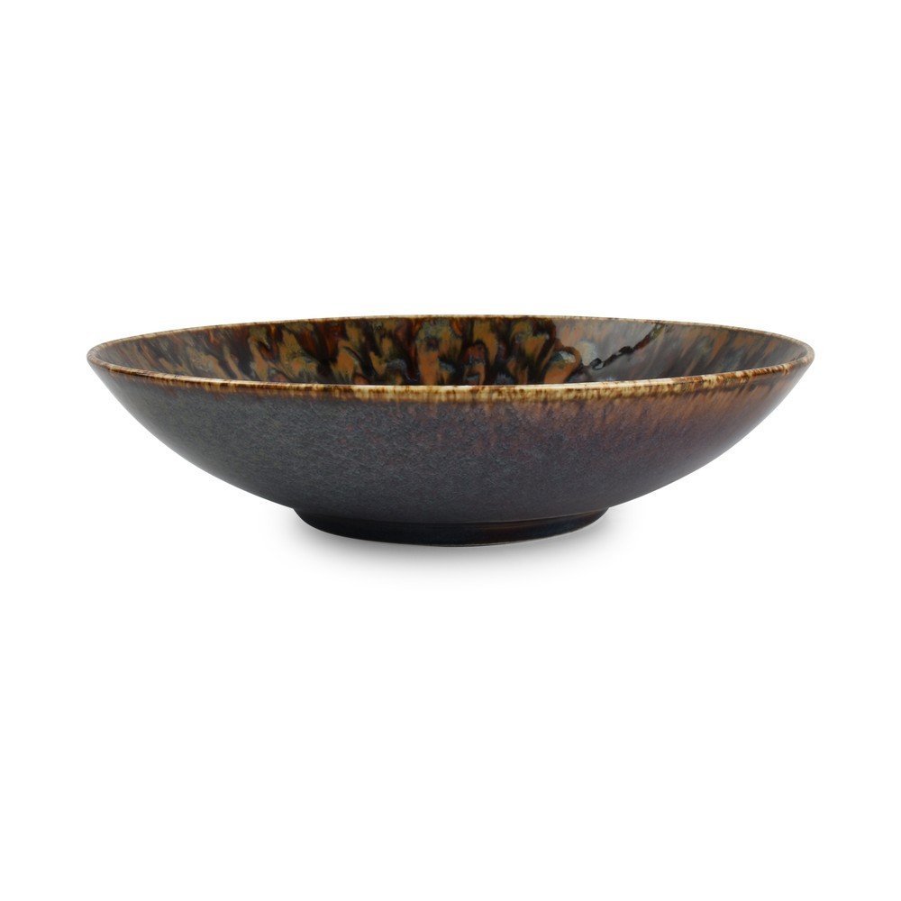 Brązowy głęboki porcelanowy talerz ø 21 cm Resto – BonBistro (zdjęcie 5)