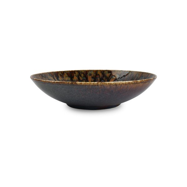 Brązowy głęboki porcelanowy talerz ø 21 cm Resto – BonBistro-image-4