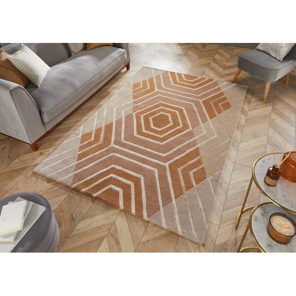 Beżowy dywan wełniany Flair Rugs Harlow, 160x230 cm-image-4