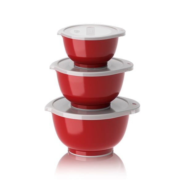 Czerwone miski zestaw 3 szt. 750 ml Margrethe Mini – Rosti