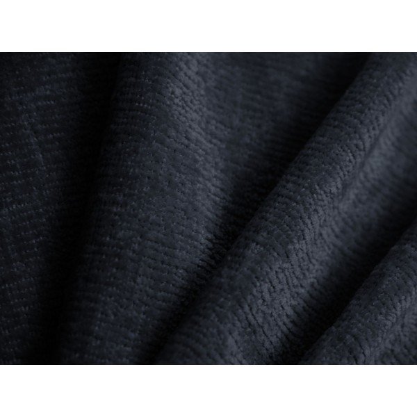 Ciemnoniebieskie tapicerowane łóżko jednoosobowe ze schowkiem i stelażem 90x200 cm Kaelle – Micadoni -image-4