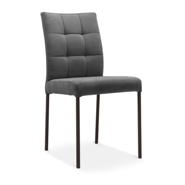 Antracytowe krzesło z czarnymi nogami Mossø Pastero