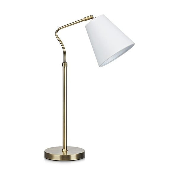 Biało-złota lampa stołowa Markslöjd Tindra