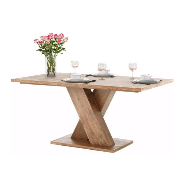 Brązowy stół z litego drewna akacjowego Støraa Cong, 1x2 m