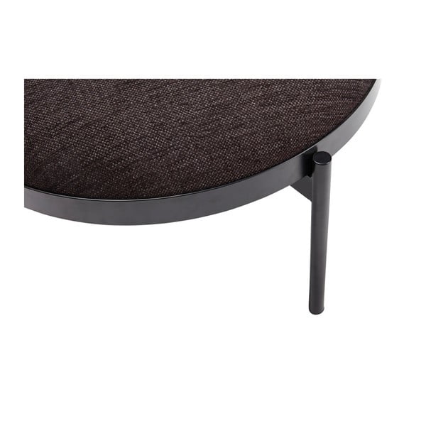 Czarny taboret Hübsch Futuro, ø 65 cm-image-1