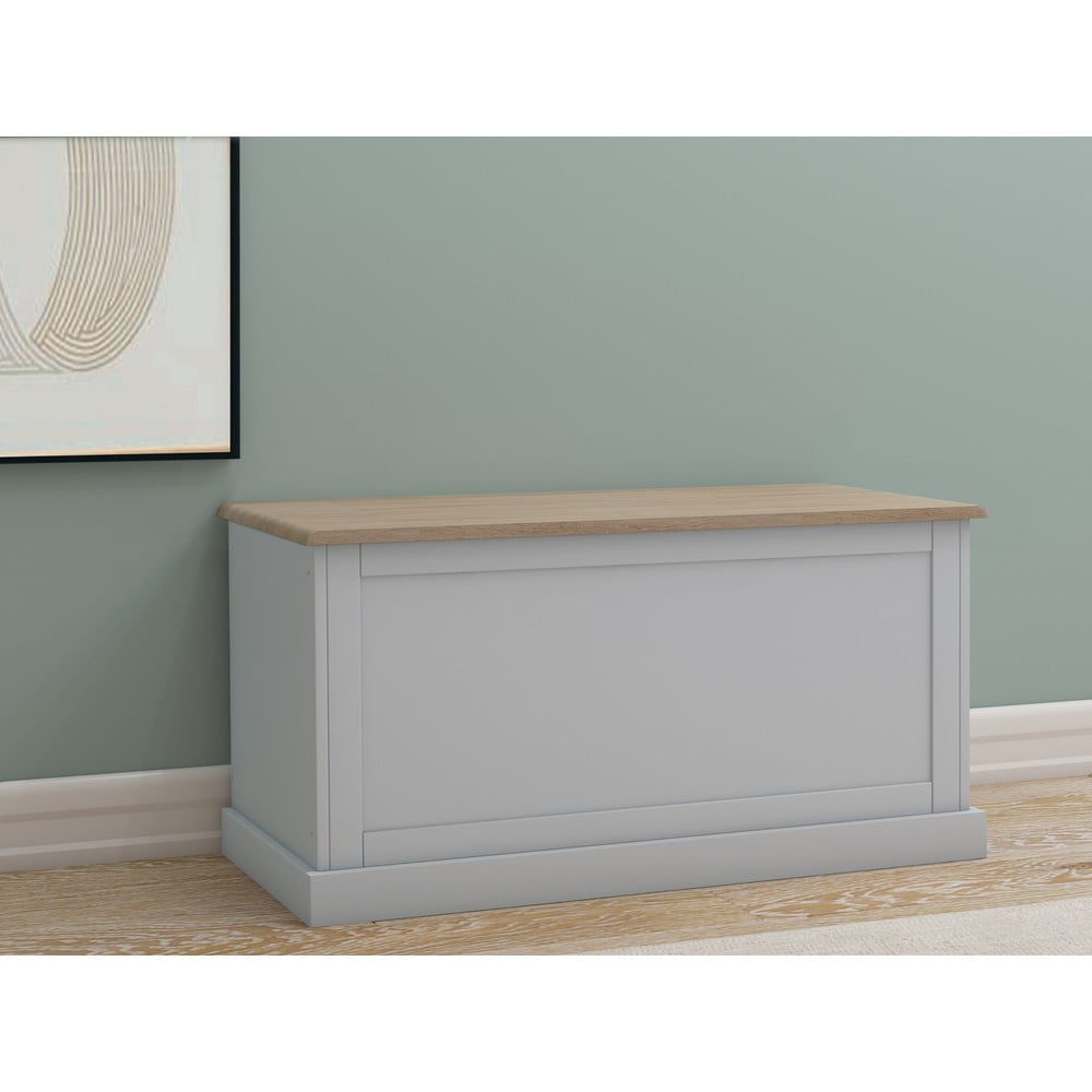 Szara skrzynia 90x45 cm Binz – Støraa (zdjęcie 4)