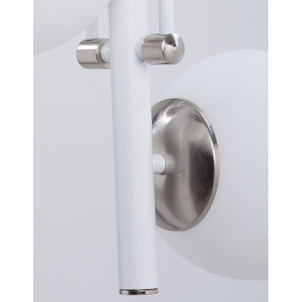 Lampa wisząca w biało-srebrnym kolorze ze szklanym kloszem ø 15 cm Libra – Squid Lighting-image-2