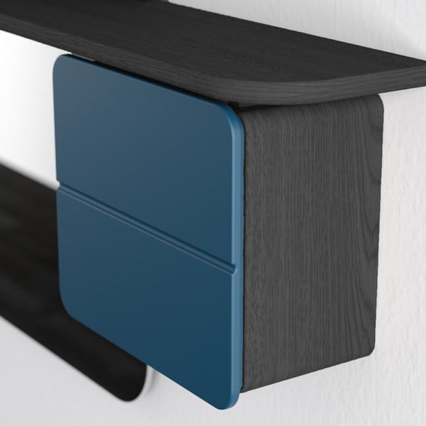 Morsko-czarny zestaw do przedpokoju w dekorze dębu One More Look – UMAGE-image-3